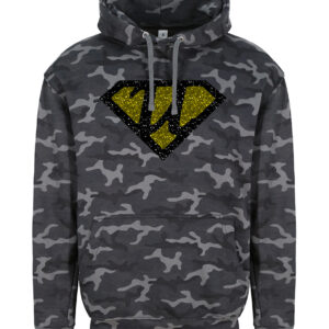 Long Sleeved Camo Hoodie for KIDS with Ultra Logo Unisex in 100% Cotton