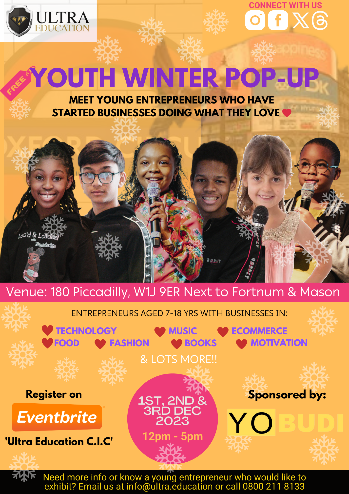 Read more about the article Winter Youth Pop-Up 2023 (FREE-£20)